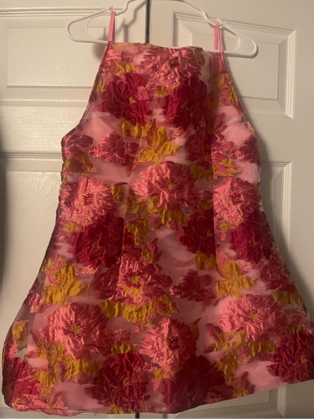 Women Pink Floral A-Line Dress